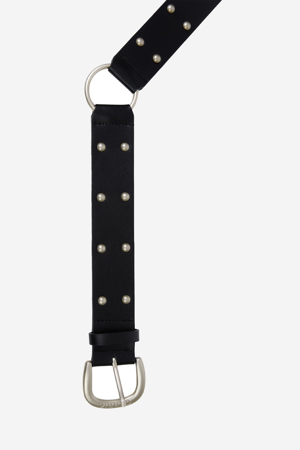 [ Pre-order ] Two Ring Rivet Belt Black