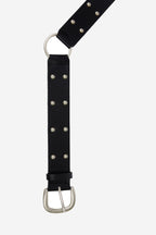 [ Pre-order ] Two Ring Rivet Belt Black