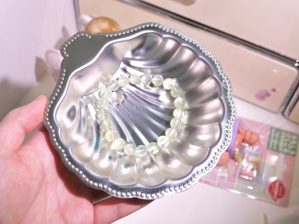 [ 現貨 ] 濃色偏綠葡萄石手串 Natural Prehnite Bracelet