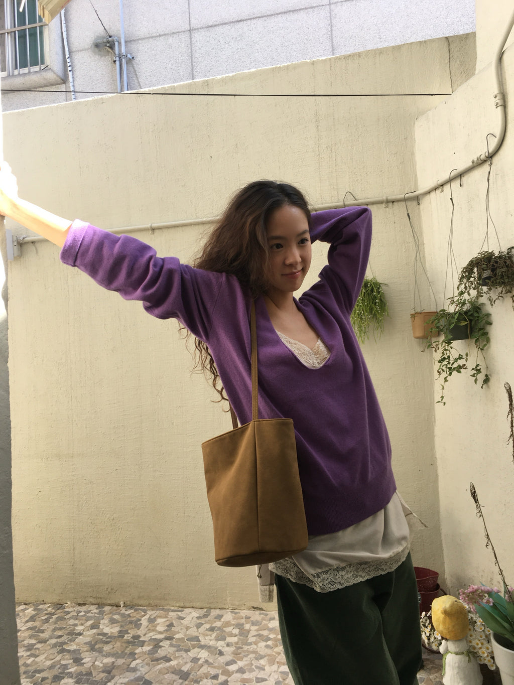 [ 店主強推 Pre-order ] 0016 Soft Bucket Bag ( 送吊飾&小pouch )