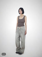 [ Pre-order ] Unisex Pigment Baggy Jeans