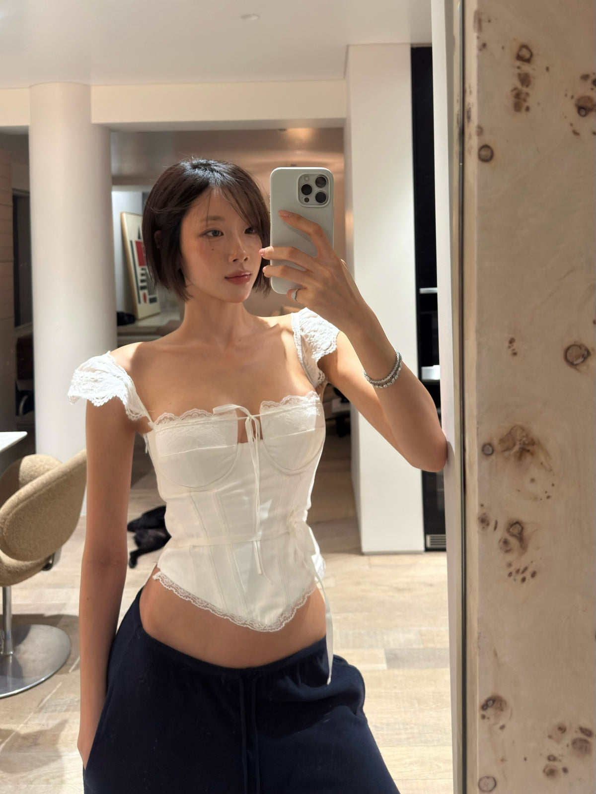 [ Pre-order ] Powder Corset Top