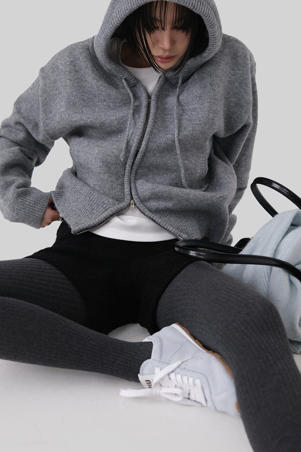 [ 已停產 ] Casual Knit Hood Zip-up