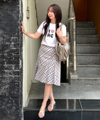 [ Pre-order ] Rockcake Check Heart Top