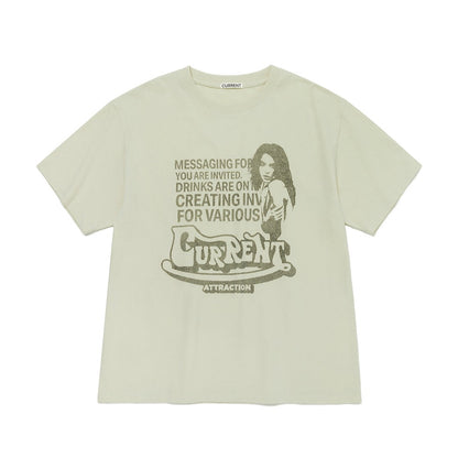 [ 已停產 ] Current Typo Semi Overfit Tee