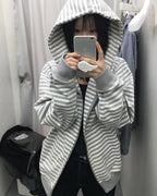 [ Pre-order ] TCM Stripe Hooded Zip-up