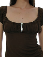 [ 店主推薦 Pre-order ] Button-Up Gathering Top ( M有現貨 )