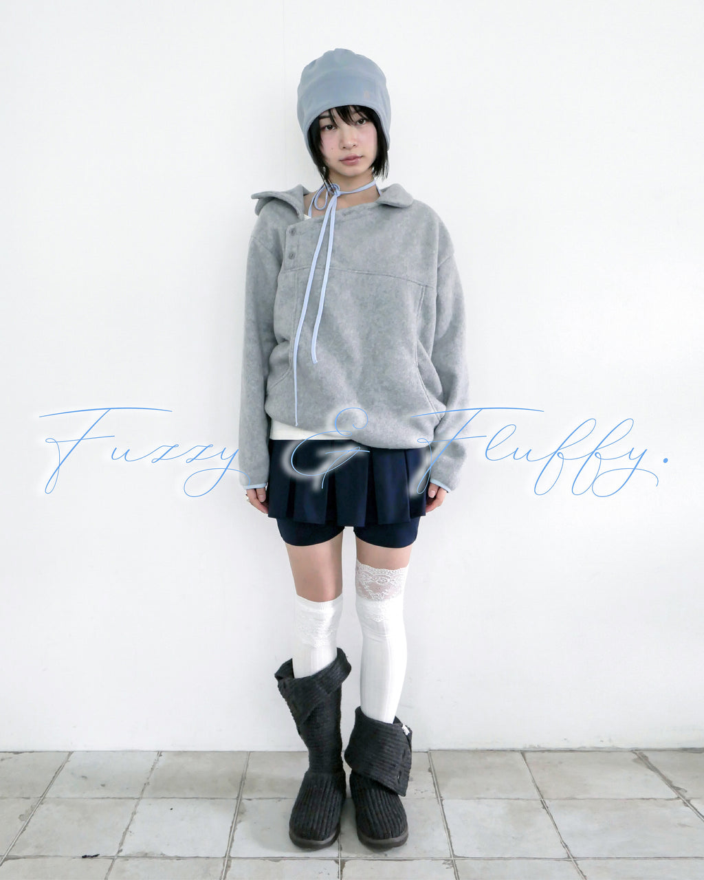 [ Pre-order ] Reversible Fleece Beanie