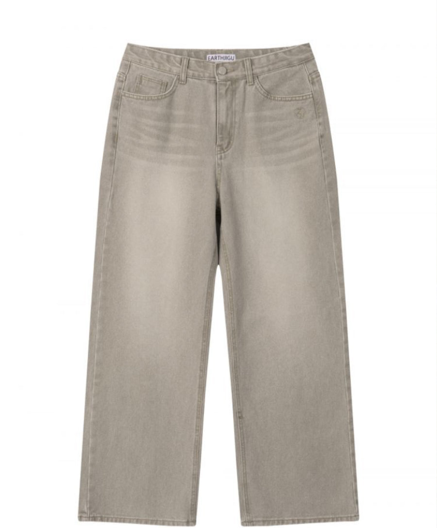 [ Pre-order ] Unisex Pigment Baggy Jeans