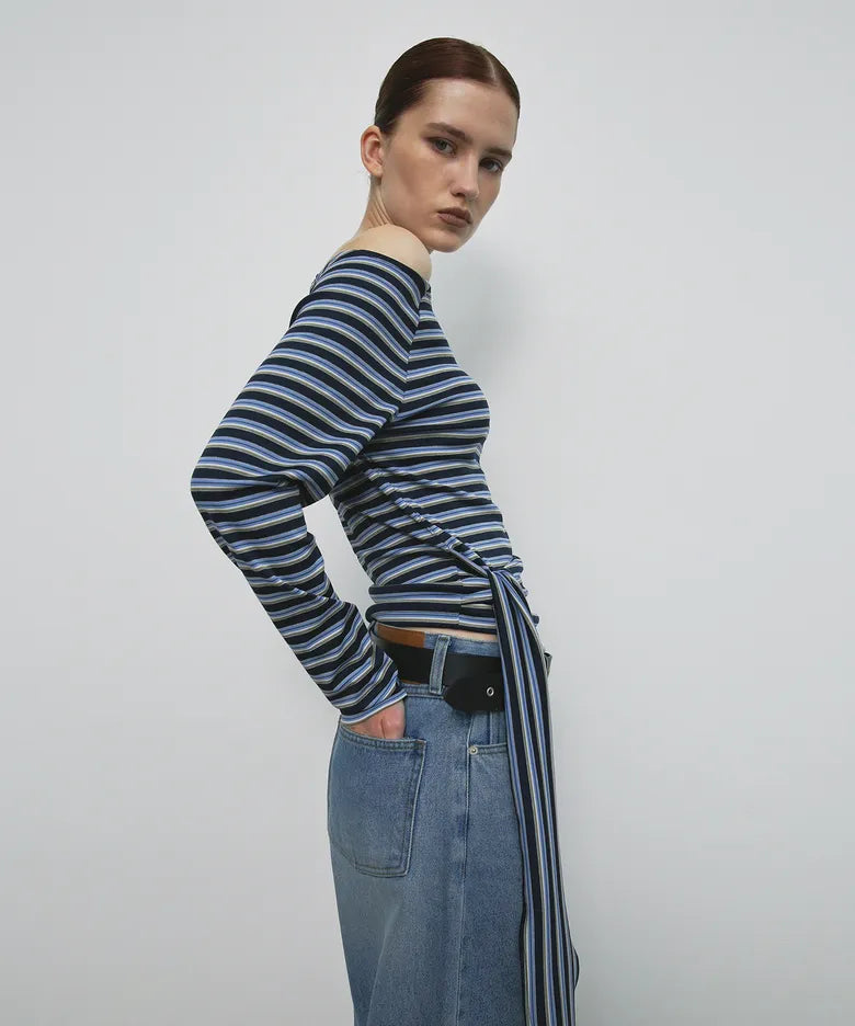 [ Pre-order ] Stripe Strap T-Shirt