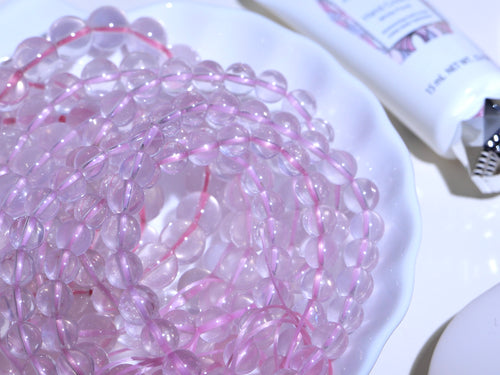[ 現貨 ] 🇲🇿莫桑比克超透體六芒星粉晶 Natural Mozambique Rose Quartz Bracelet