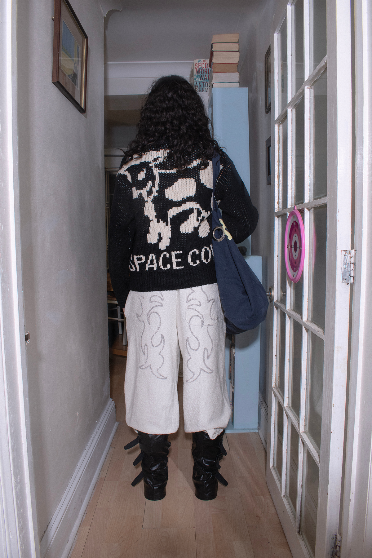 [ Pre-order ] Space Cow Cowichan Knit Jacket Grey