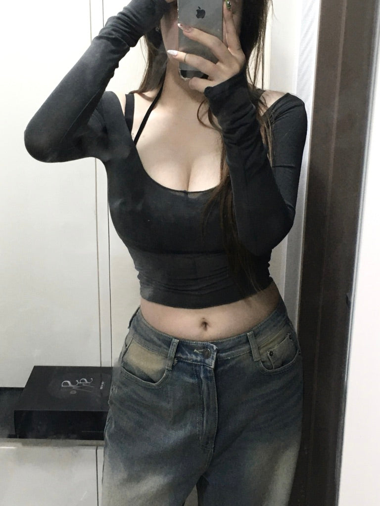 [ 店主推薦 - 現貨 ] 🇰🇷韓國直送 Vintage Botton Wide Denim Pants ( light blue M & Black M 現貨 )