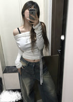 [ Pre-order ] 🇰🇷韓國直送 Vintage Botton Wide Denim Pants