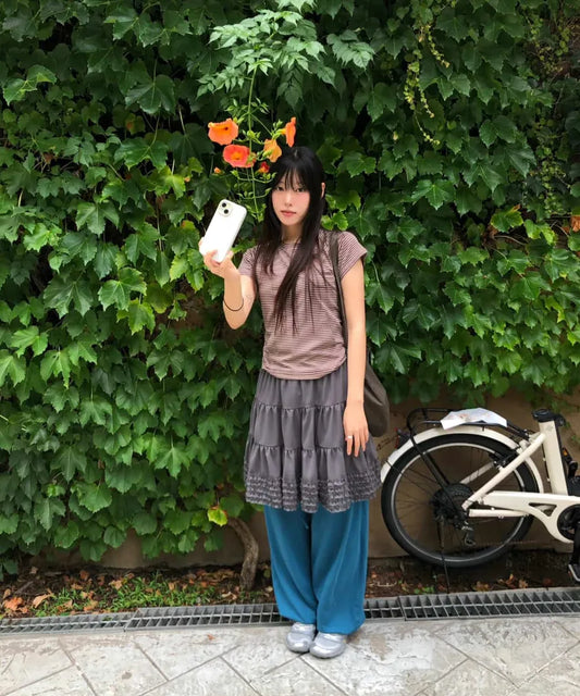 [ 現貨 ] Plzproject Mesh Skirt Gray