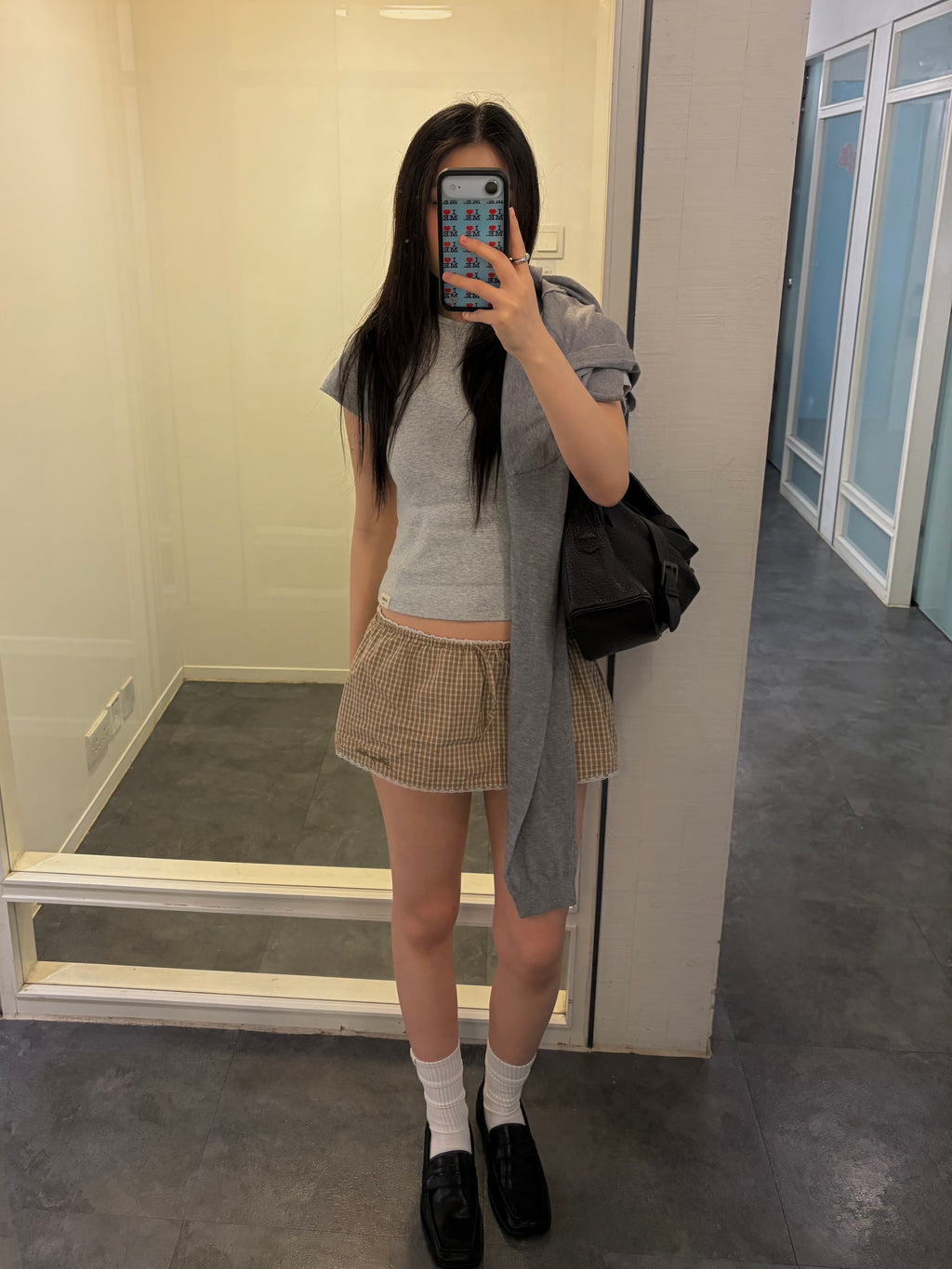 [ Pre-order ] Hayden 헤이든 스티치 페니로퍼 - 4colors