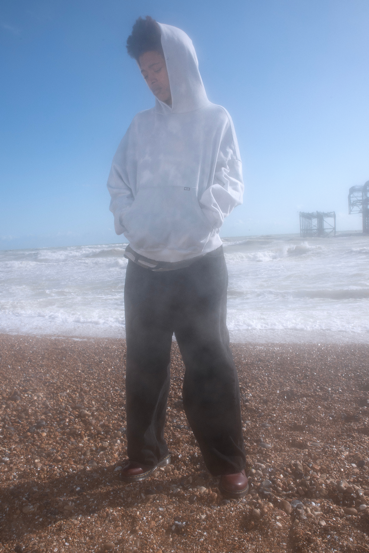 [ Pre-order ] 134340 Vintage Laser Denim Pants Blue