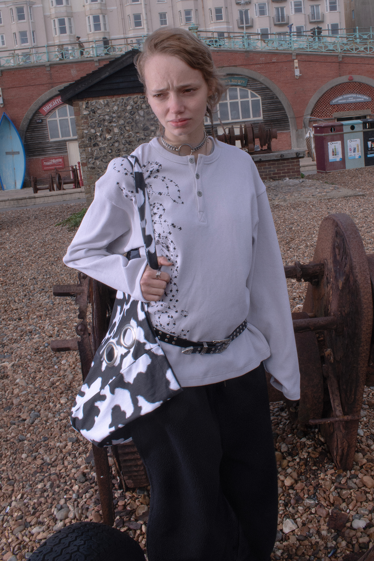 [ Pre-order ] Asteroid Rodeo Henry Neck LS T-Shirt Ivory