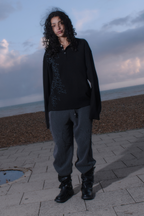 [ Pre-order ] Asteroid Rodeo Henry Neck LS T-Shirt Ivory