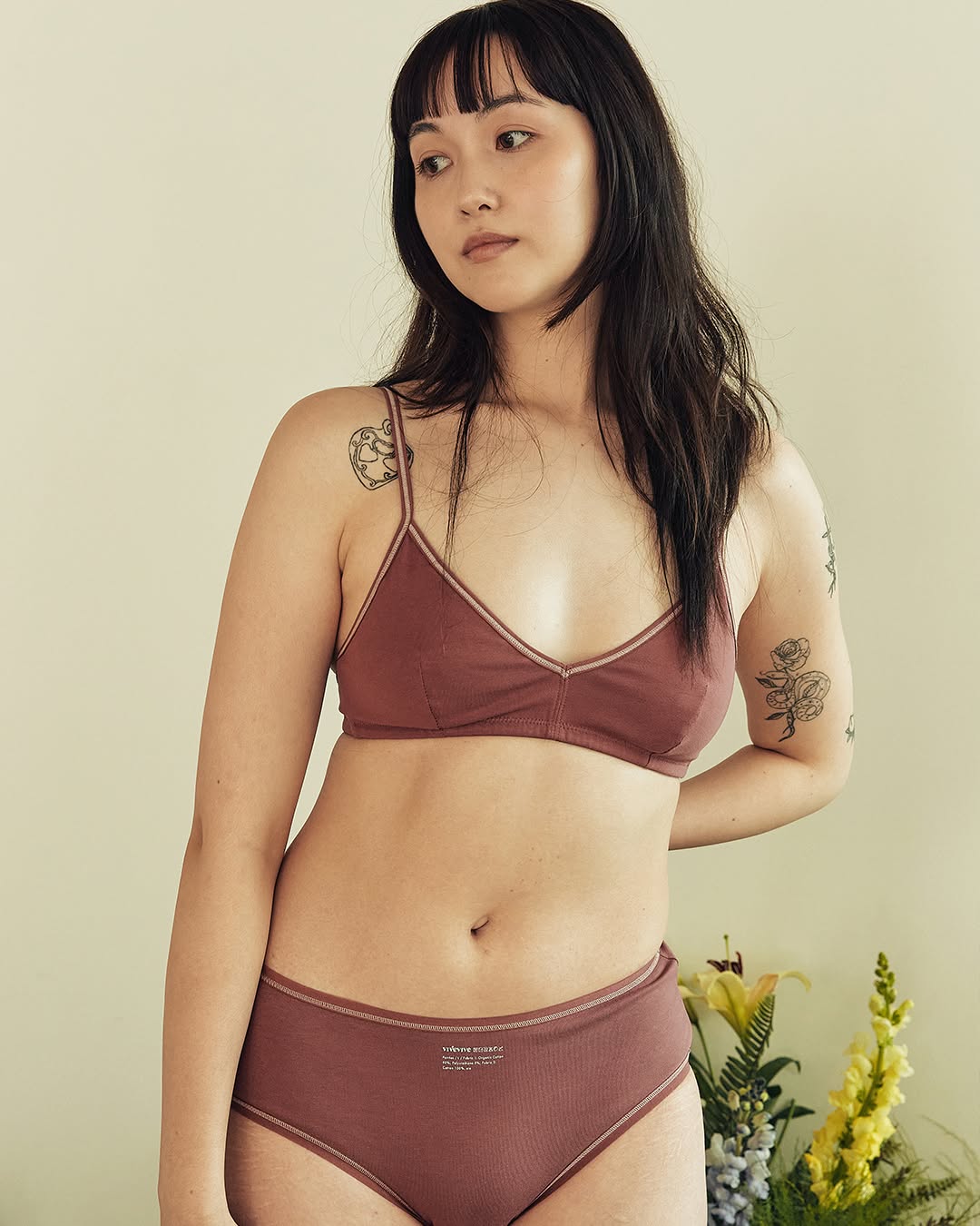 [ Pre-order ] 全棉內衣套裝 👙 Organic Oh! Bra Panty SET ( 內附胸墊 )