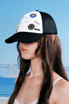 [ Pre-order ] Sunburn X Paul Frank Trucker Cap Black