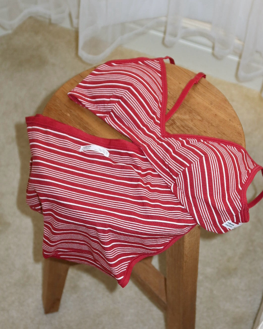[ Pre-order ] 間條內衣套裝👙 Pattern Oh! Bra Panty SET ( 內附胸墊 )