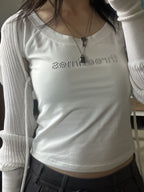 [ 現貨 ] Threetimes Bijou logo tee