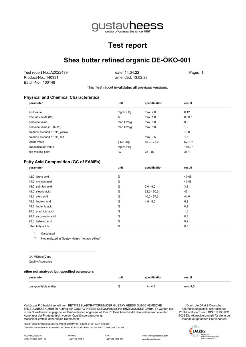 [ Pre-order ] 🇩🇪 德國產乳木果油 Pure Shea Butter 80g