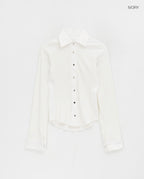 [ Pre-order ] Blackup Color Block Button Shirt