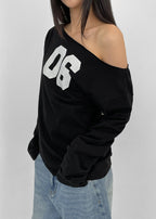 [ Aespa Winter 同款 ] - Blackup Made Boatneck Print Long Sleeve T-shirt