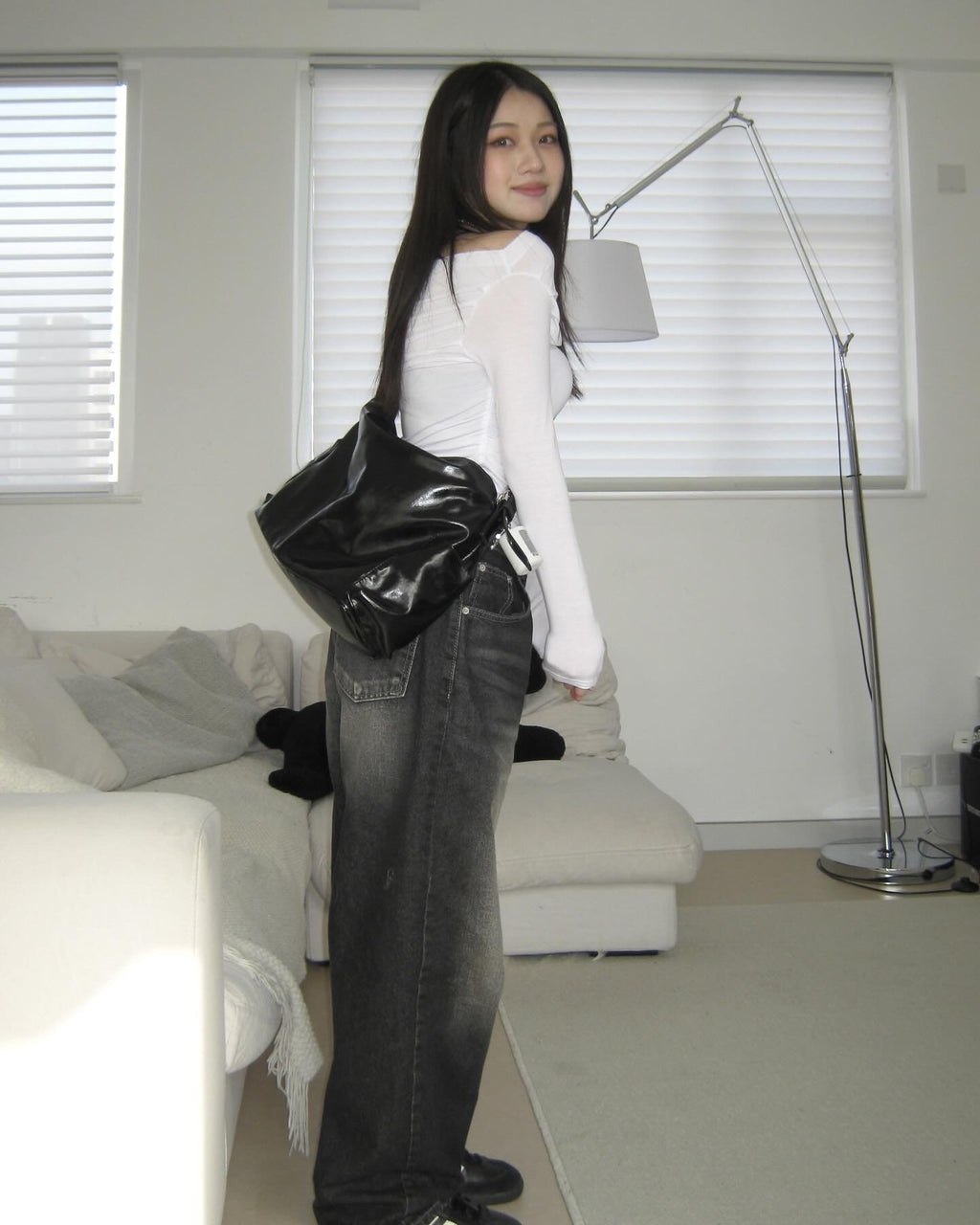 [ KR0475 ] 超軟熟氣質長袖露肩上衣兩色入 Daisy Drape Top