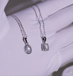 [ Pre-order ] TSC016 葡萄石純銀S925頸鏈 Natural Prehnite Silver Necklace