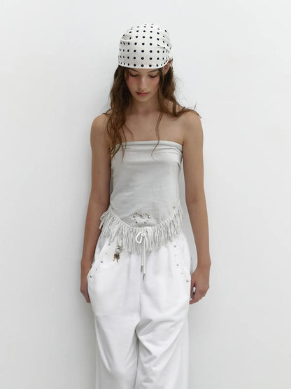 [ Pre-order ] Tassel Stud Scarf