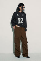 [ 已停產 ] CURRENT 32 football sweatshirt (charcoal)