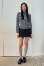 [ Pre-order ] Tattoo Cotton Knee Socks Beige