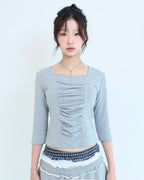 [ Pre-order ] Sqare Neked Baby Tee