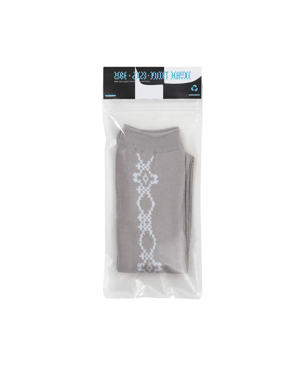 [ Pre-order ] Tattoo Cotton Knee Socks Beige