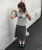 [ Pre-order ] Rockcake Check Heart Top