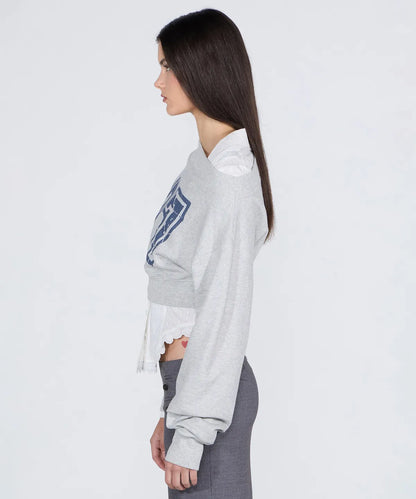 [ 現貨 ] Sculptor Off-Shoulder Cropped Sweatshirt