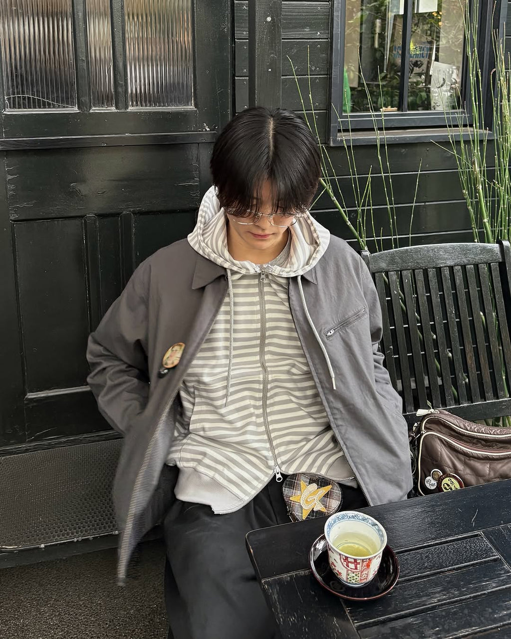 [ Pre-order ] TCM Stripe Hooded Zip-up