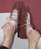 [ 🆕 Pre-order ] Rockfish Bella Laceup Flat ( suede ) - 6 colour