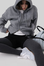 [ 已停產 ] Casual Knit Hood Zip-up