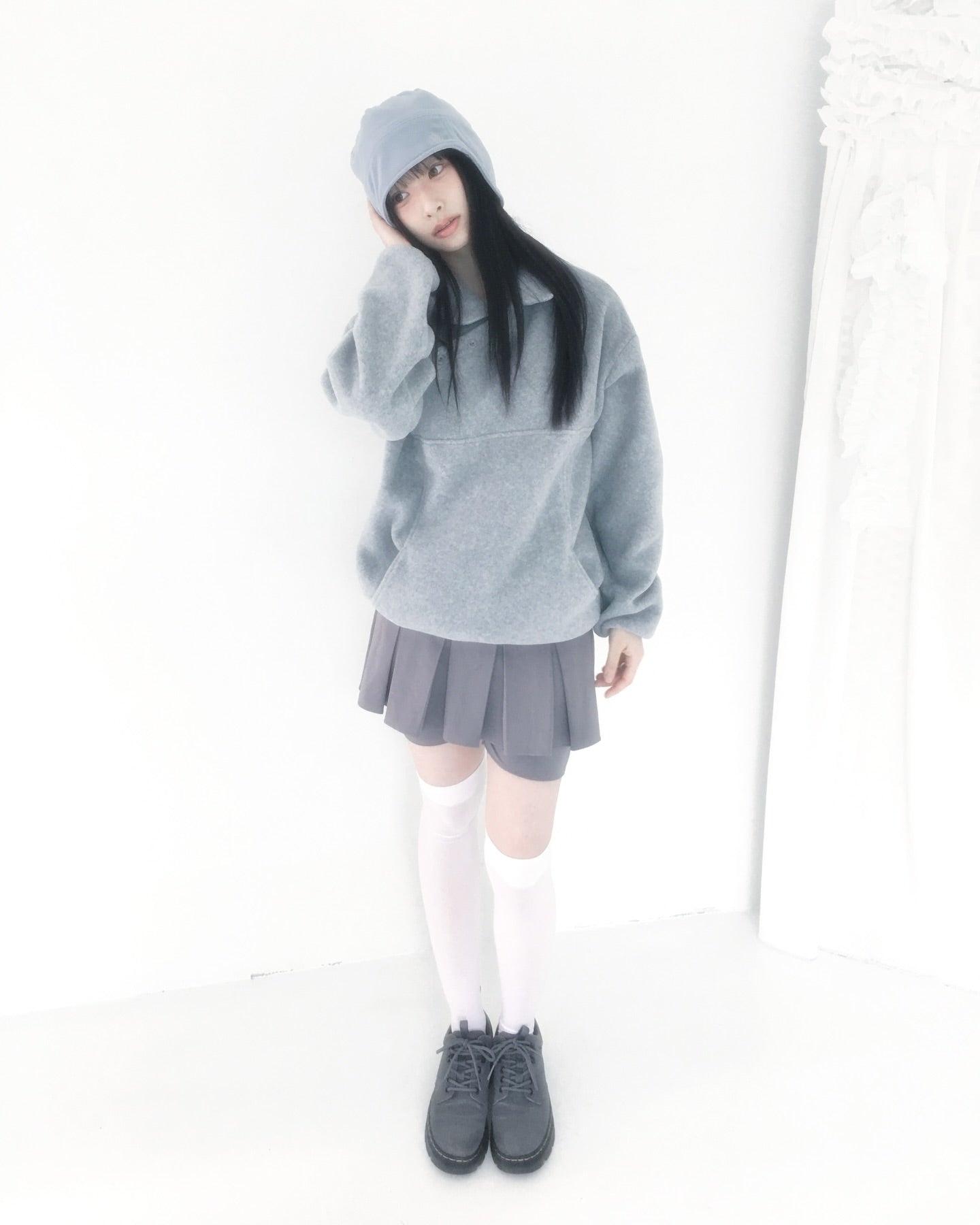 [ Pre-order ] Reversible Fleece Beanie