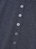 [ Pre-order] PWC HIGHNECK BACK BUTTON-UP KNIT TOP