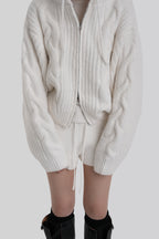 [ Pre-order ] Autumn Made Wool cable Hood Knit