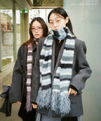 [ Pre-order ] Striped Hairy Bold Muffler