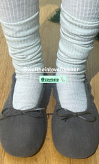 [ Pre-order ] Shirring Flat Shoes