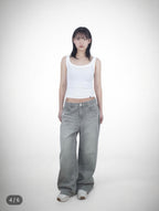 [ Pre-order ] Unisex Pigment Baggy Jeans