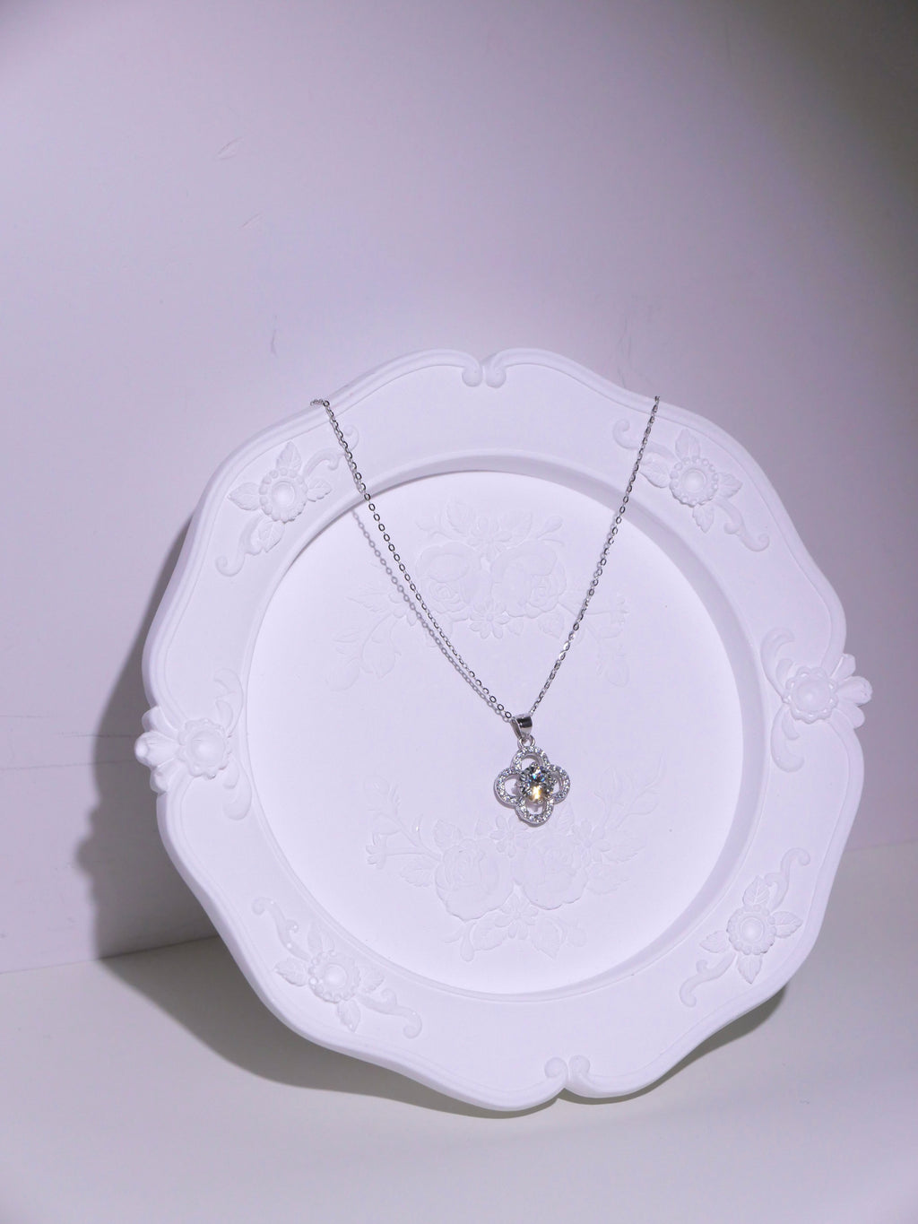 [ 現貨 ] TSC018 設計款莫桑石純銀S925頸鏈