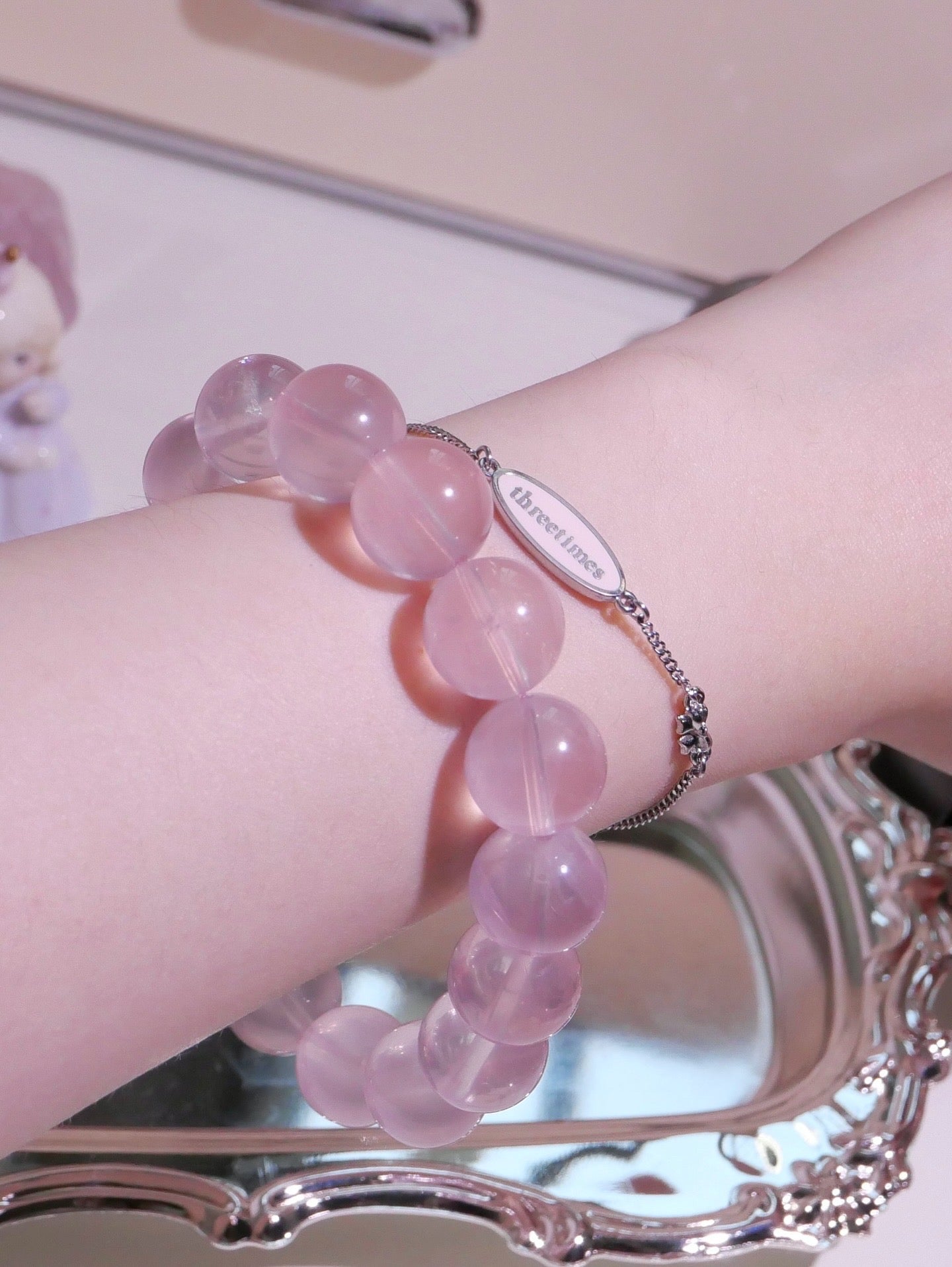 [ 現貨 ] 🇲🇬老礦馬粉晶手串 Natural Rose Quartz Bracelet
